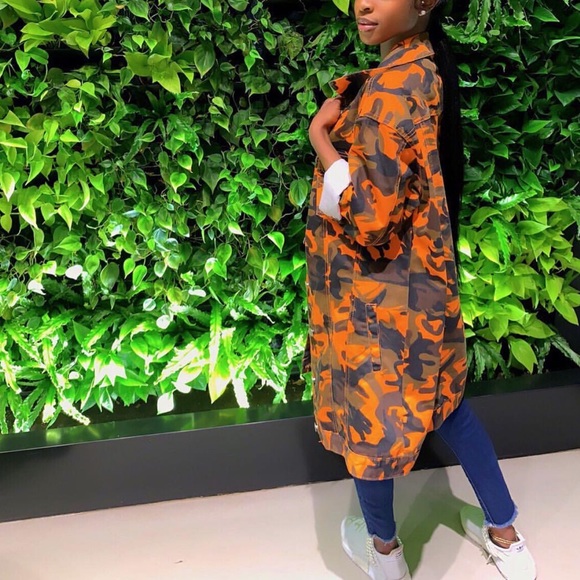 orange army fatigue jacket